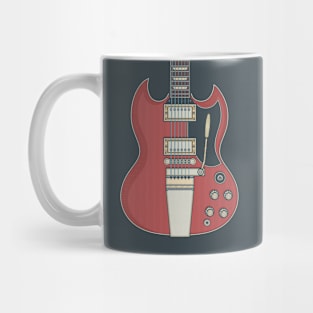 Cherry Red Solid Guitar Mug